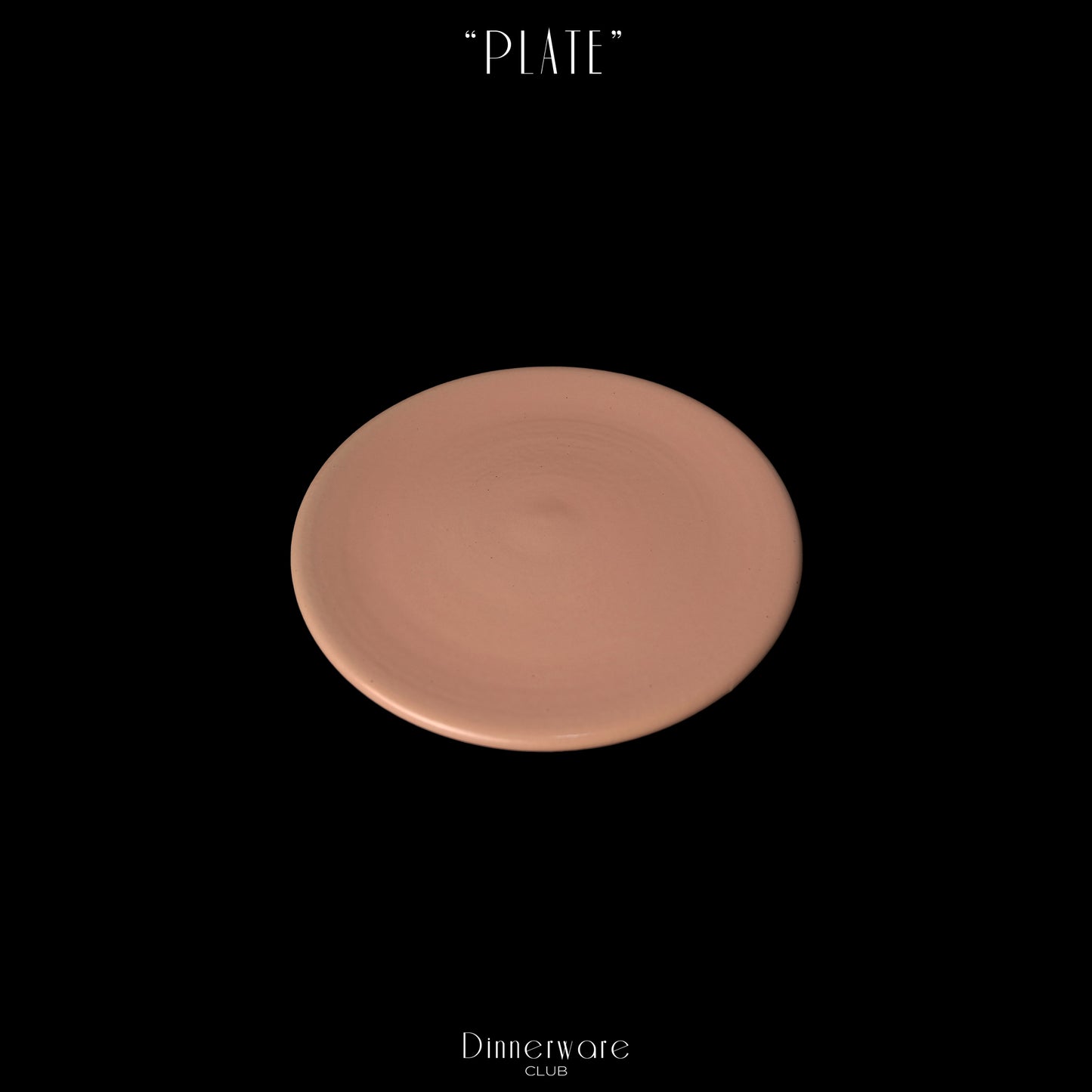 CANDLE LARKSPUR PLATE - "RETRO PINK"